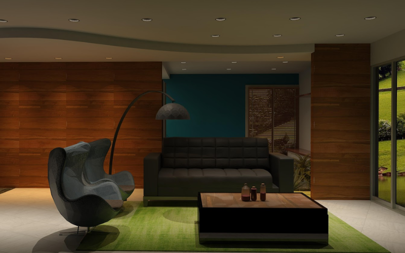 room with nice color combination