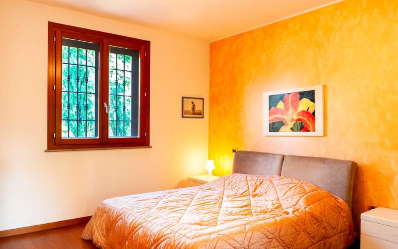 bright colored walls 